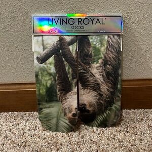 Living Royal Sloth Socks